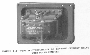 TYPE D OVERCURRENT OR REVERSE CURRENT RELAY