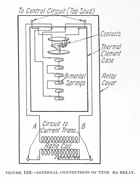 INTERNAL CONNECTIONS OF TYPE BA RELAY