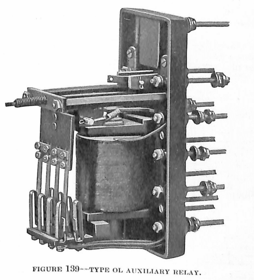 TYPE OL AUXILIARY RELAY