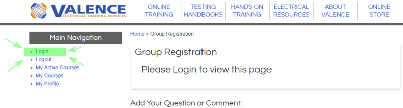 protective relaying online training login screen