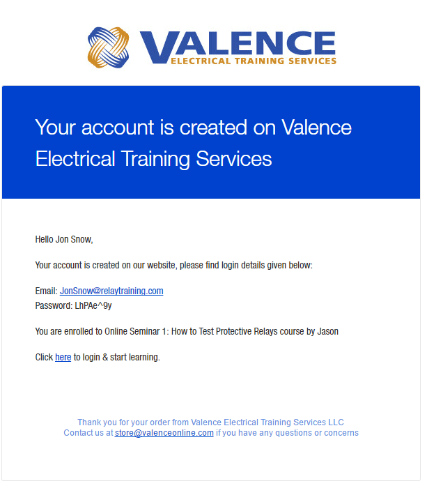 protective relaying online training user email
