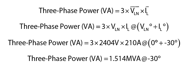 3-Phase power formula using phasor/vector math - Incorrect Application of vector/phase math
