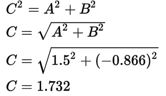 IA Magnitude Path Theorem to get square root of three